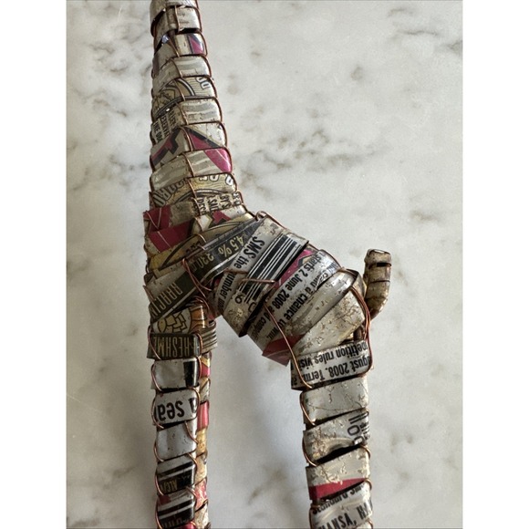 Giraffe Aluminum Can African Art Sculpture Safari 9 In - Picture 12 of 16